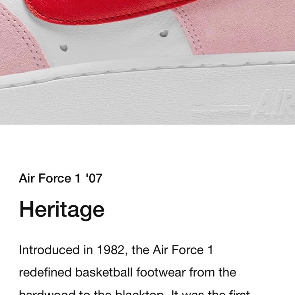 NWT NIB NIKE AIR FORCE 1 ‘07 W 10.5_M 9 TULIP PINK/WHITE/PINK FOAM/UNIVERSTY RED - Picture 9 of 10